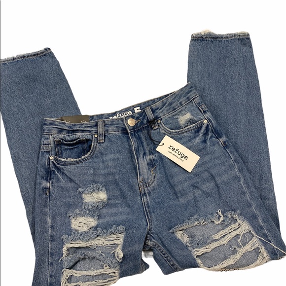 Distressed Mom Jeans Size 5 - Picture 4 of 6